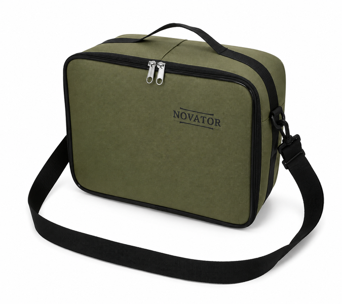 Novator GR-1919 Bag for 6 Fishing Reels + Novator GR-2156 Organizer Set