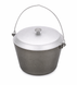 10 L Aluminum Cauldron with Lid and Tripod