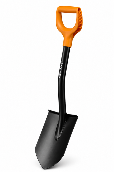 Fiskars Solid 131417 Short Spade with Carrying Case
