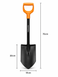 Fiskars Solid 131417 Short Spade with Carrying Case