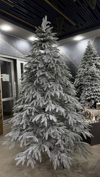 Cast Alpine Christmas tree 180 cm, Snowy