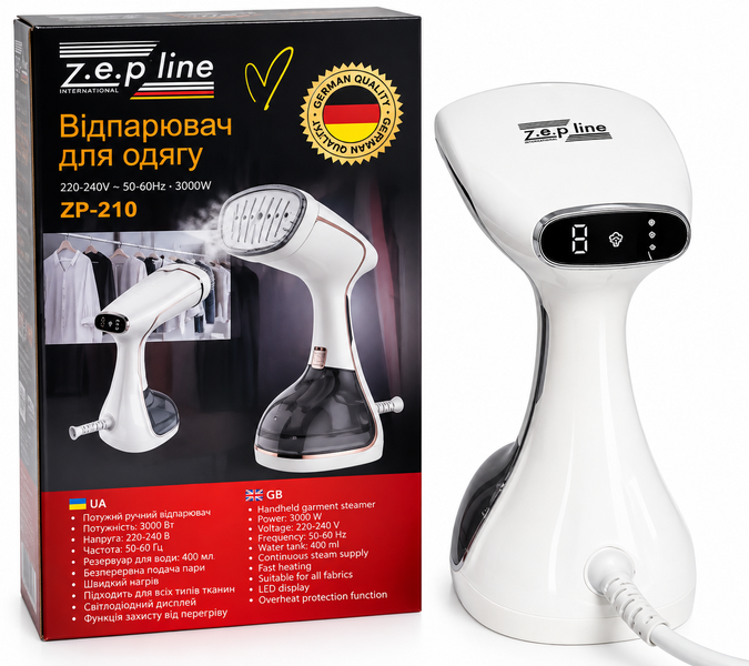 Відпарювач для одягу Zepline ZP-210 ZP-210 фото